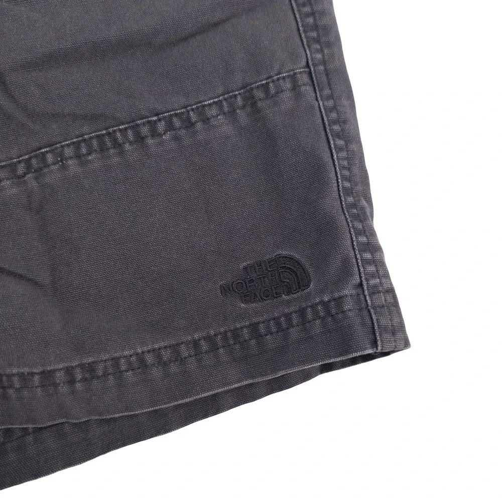 The North Face Mens 36 Utility Shorts Charcoal Grey Cotton Canvas Gorpcore Y2K